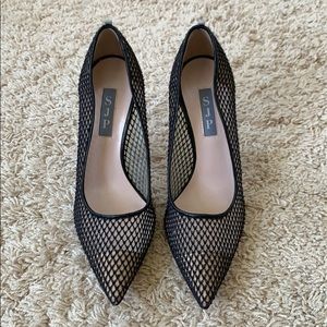 SJP by Sarah Jessica Parker, Black Mesh Heels 36.5